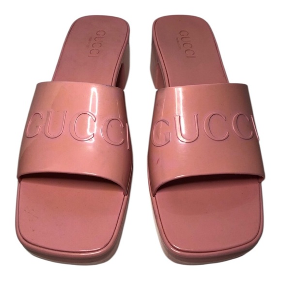 Gucci Wild Rose Pink Women's Slide Sandals size 39 US9 - Picture 14 of 17